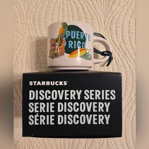 NIB Starbucks Puerto Rico Discovery Ornament Mini Mug, 2 Oz